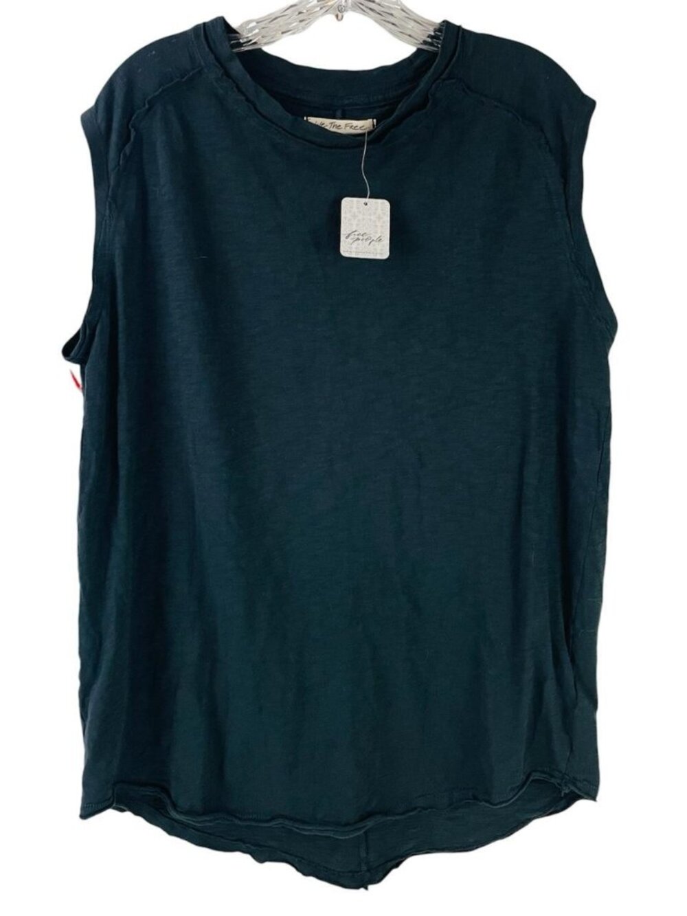 We The Free Better Muscle Tee by Free People Size XS Black Oversized Athletic